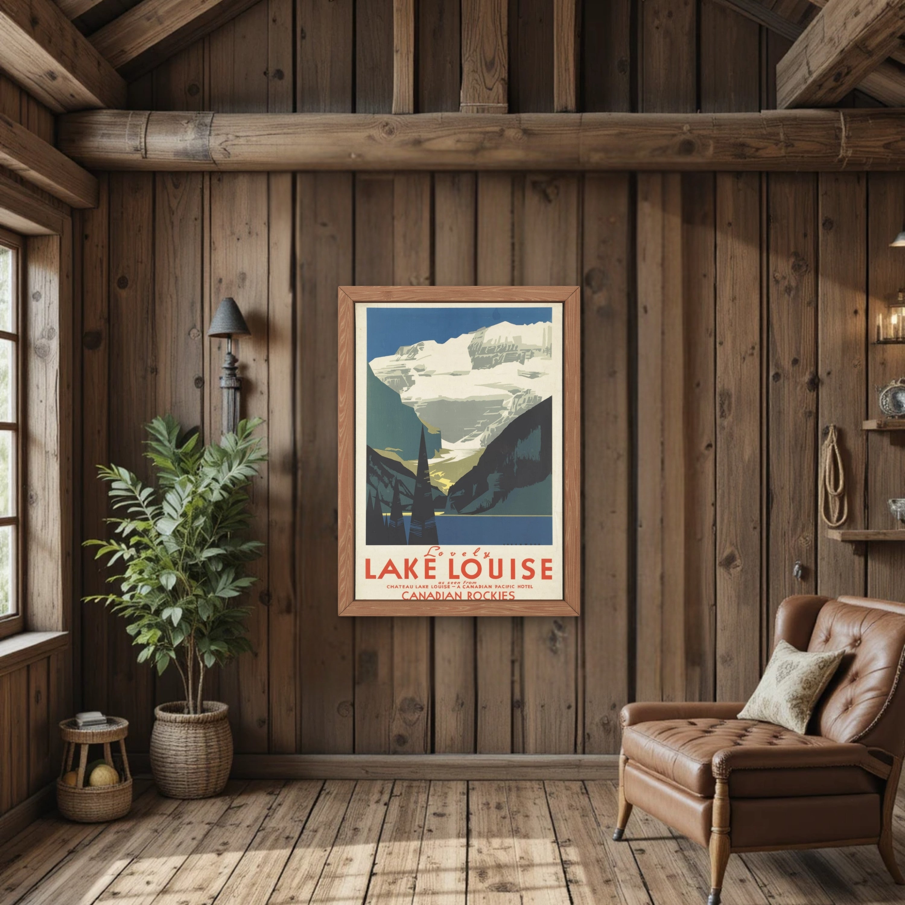 Lake Louise Canadian Rockies Travel Poster