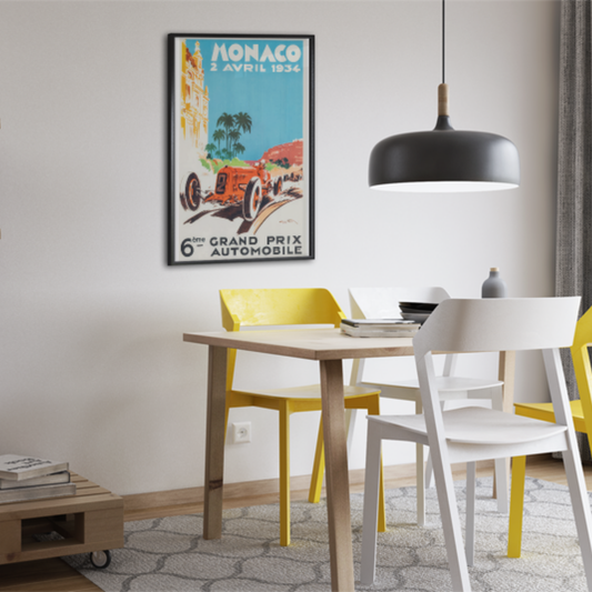 Monaco Grand Prix Poster, 1934 24x36