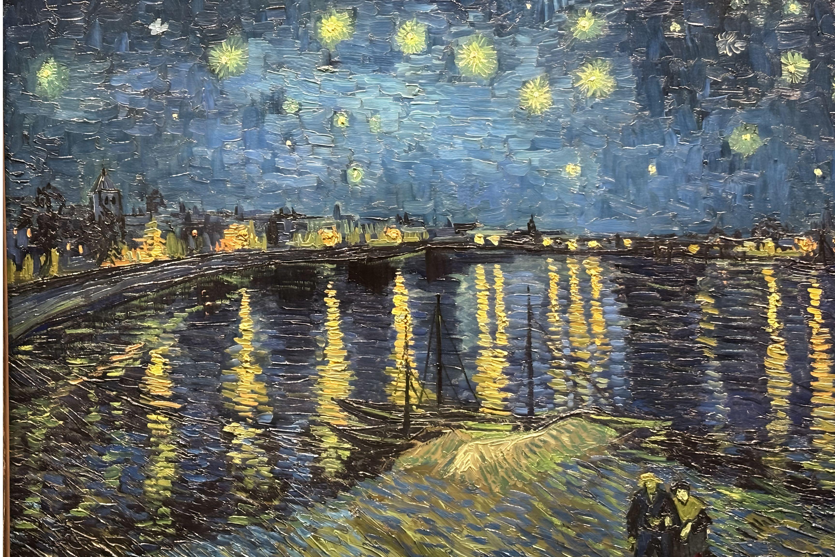 Van Gogh Starry Night Over the Rhone, 1888