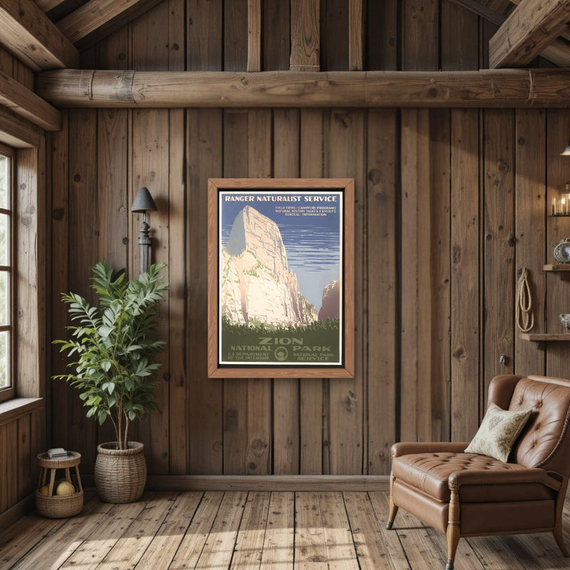 WPA Zion National Park Poster, 1930s by The Poster Archive