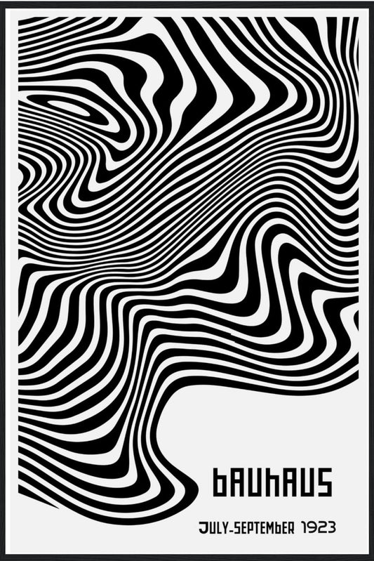 Bauhaus B+W Geometric Poster No. 4