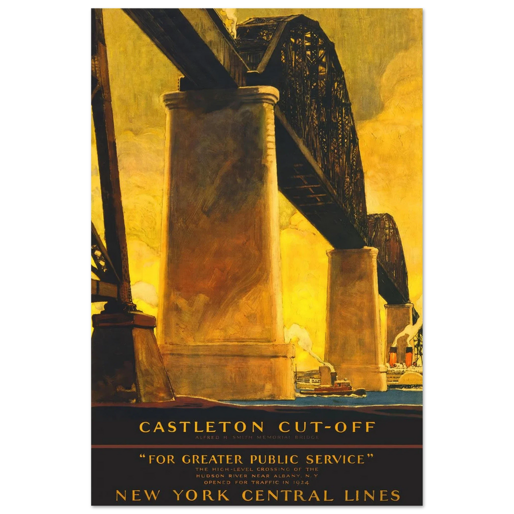 New York City Castleton Cutoff Railroad Poster