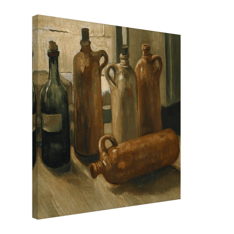Van Gogh Still Life with Bottles Canvas Wall Art
