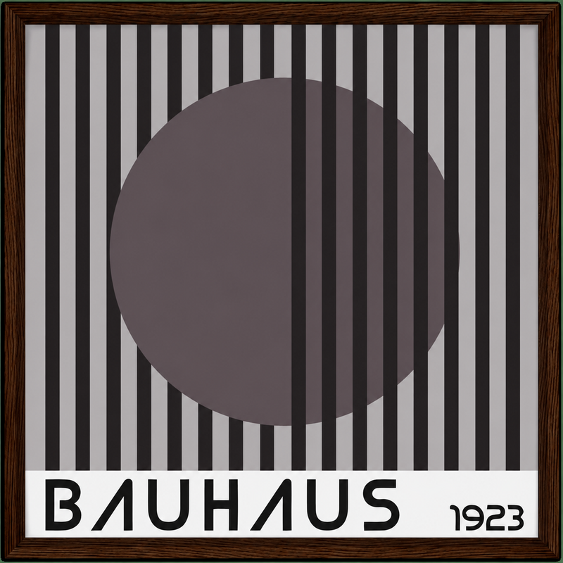 Bauhaus style Moon Print by The Poster Archive