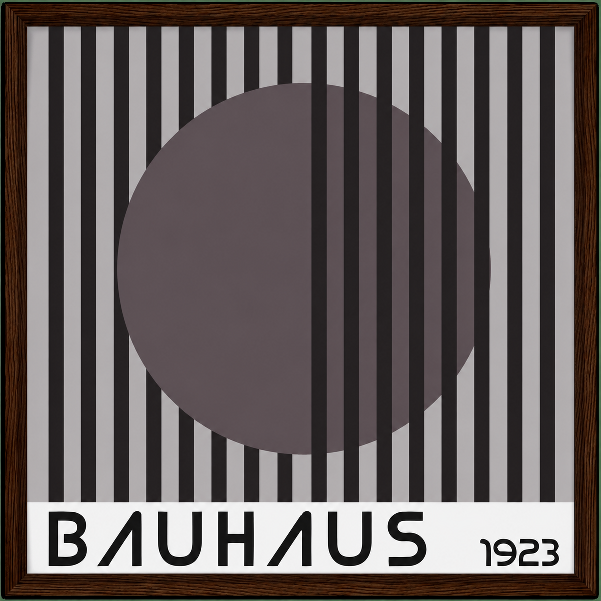 Bauhaus style Moon Print by The Poster Archive