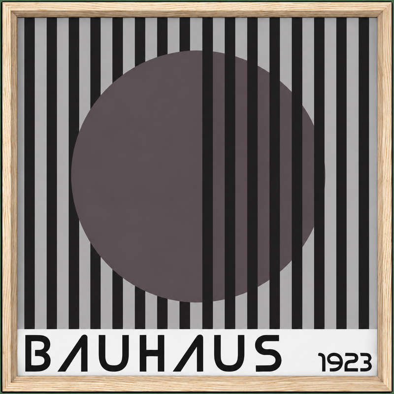 Bauhaus style Moon Print by The Poster Archive