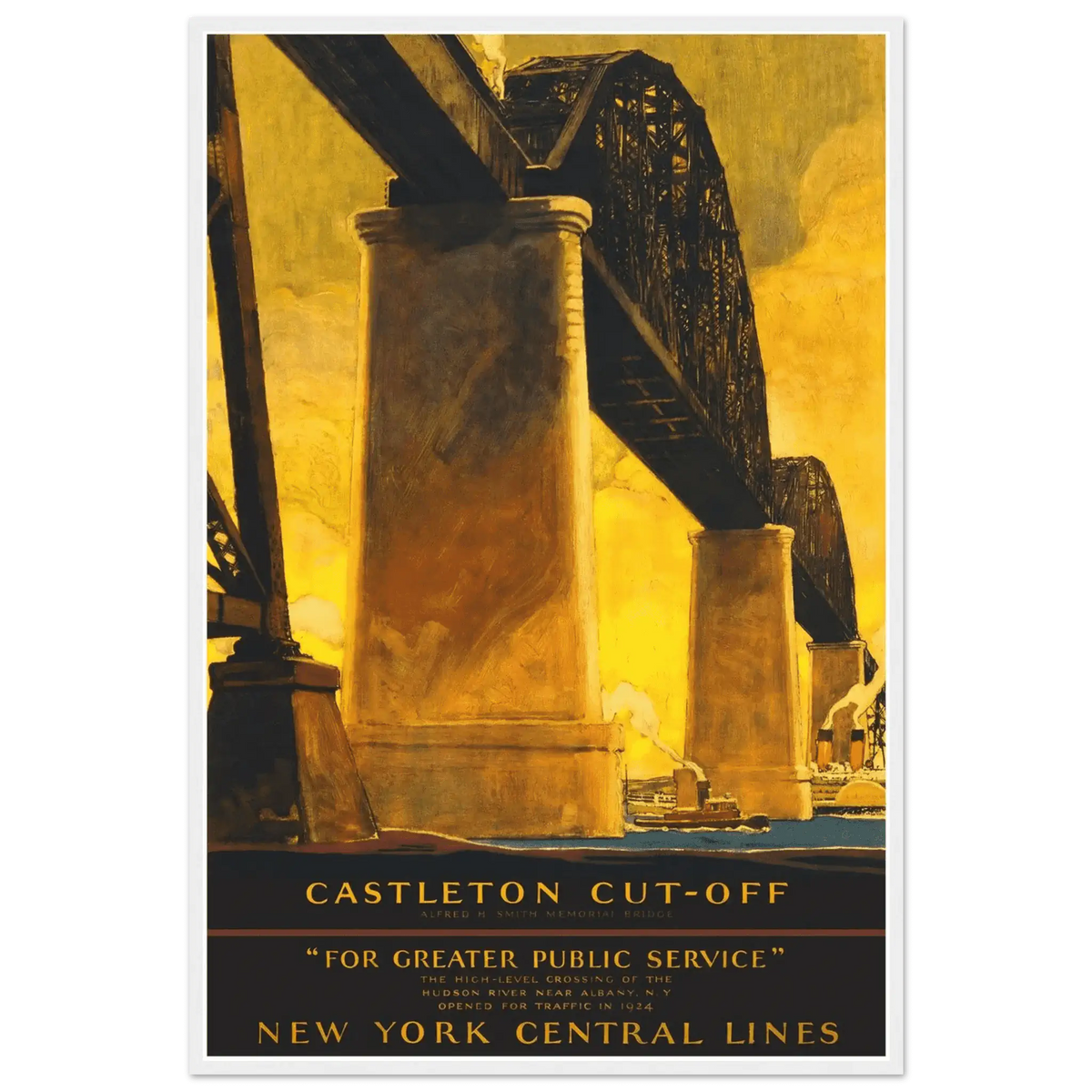 New York City Castleton Cutoff Railroad Poster