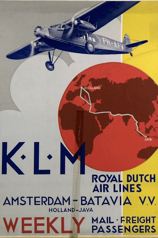 Dutch KLM Amsterdam Travel (1930s)