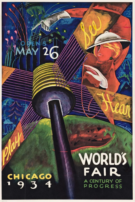 Chicago World's Fair Poster, 1934