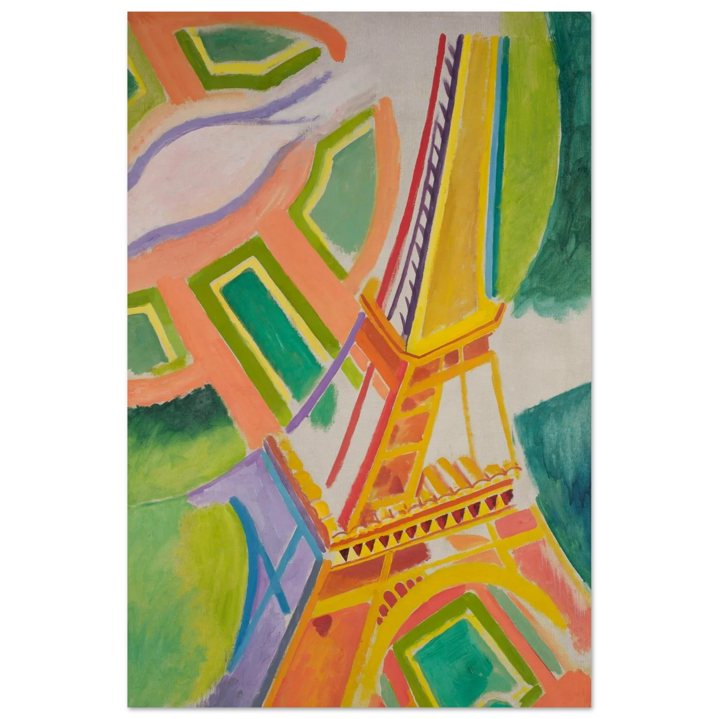 Robert Delaunay Eiffel Tower Art Print, 1911 16x24 Museum Quality Matte No Frame
