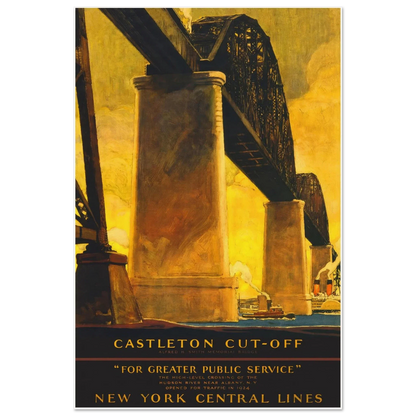 Castleton Cutoff Railroad Poster 24x36 Museum Quality Matte No Frame