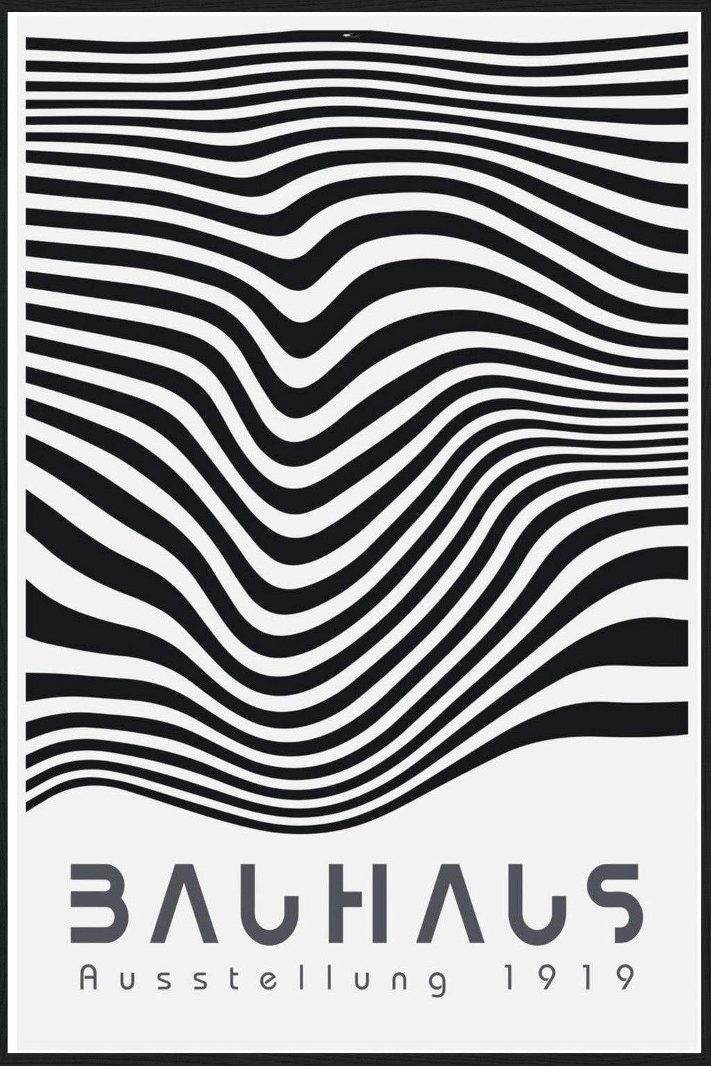 Bauhaus Style B+W Geometric Poster No. 3