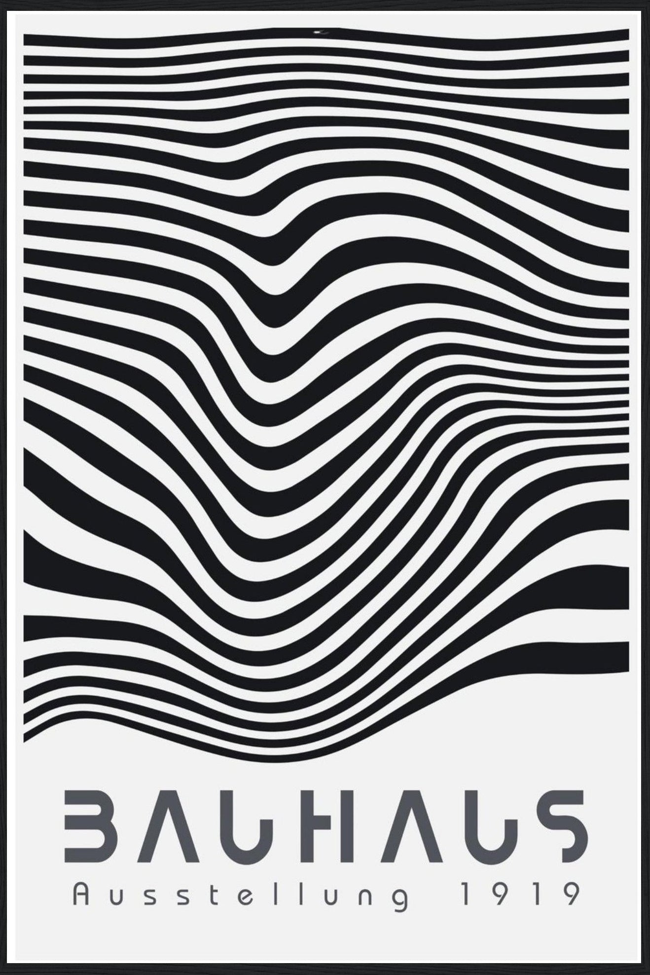 Bauhaus Style B+W Geometric Poster No. 3
