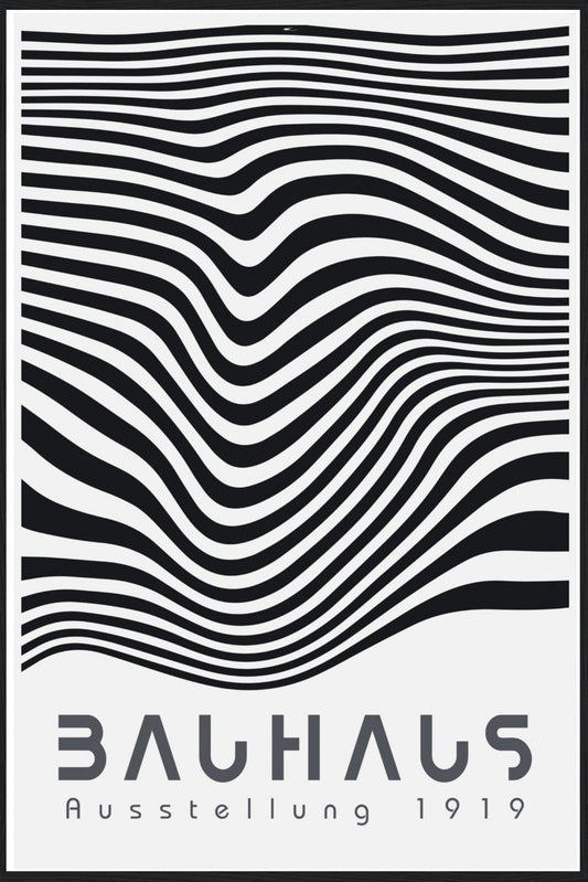 Bauhaus B+W Geometric Poster No. 3