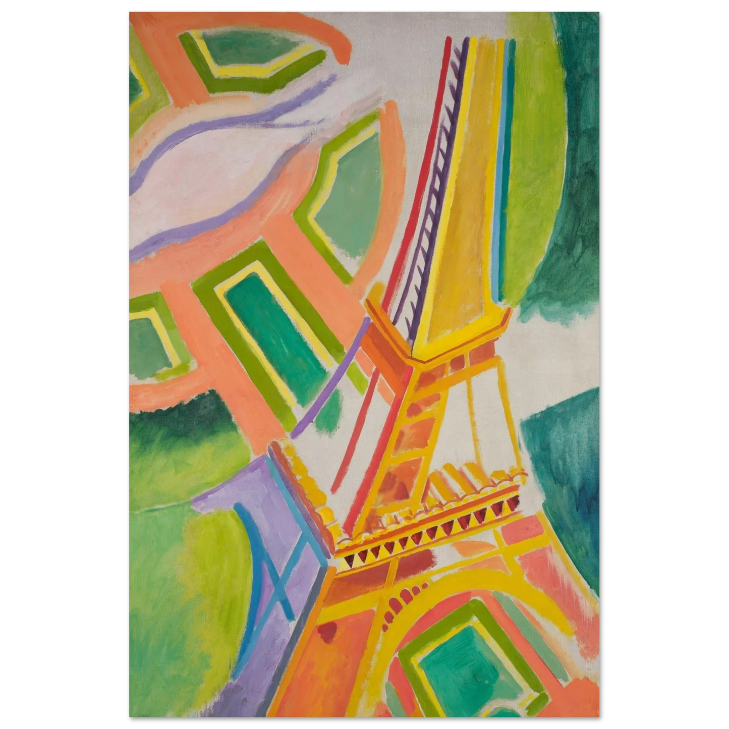 Robert Delaunay Eiffel Tower Art Print, 1911 24x36 Premium Matte No Frame