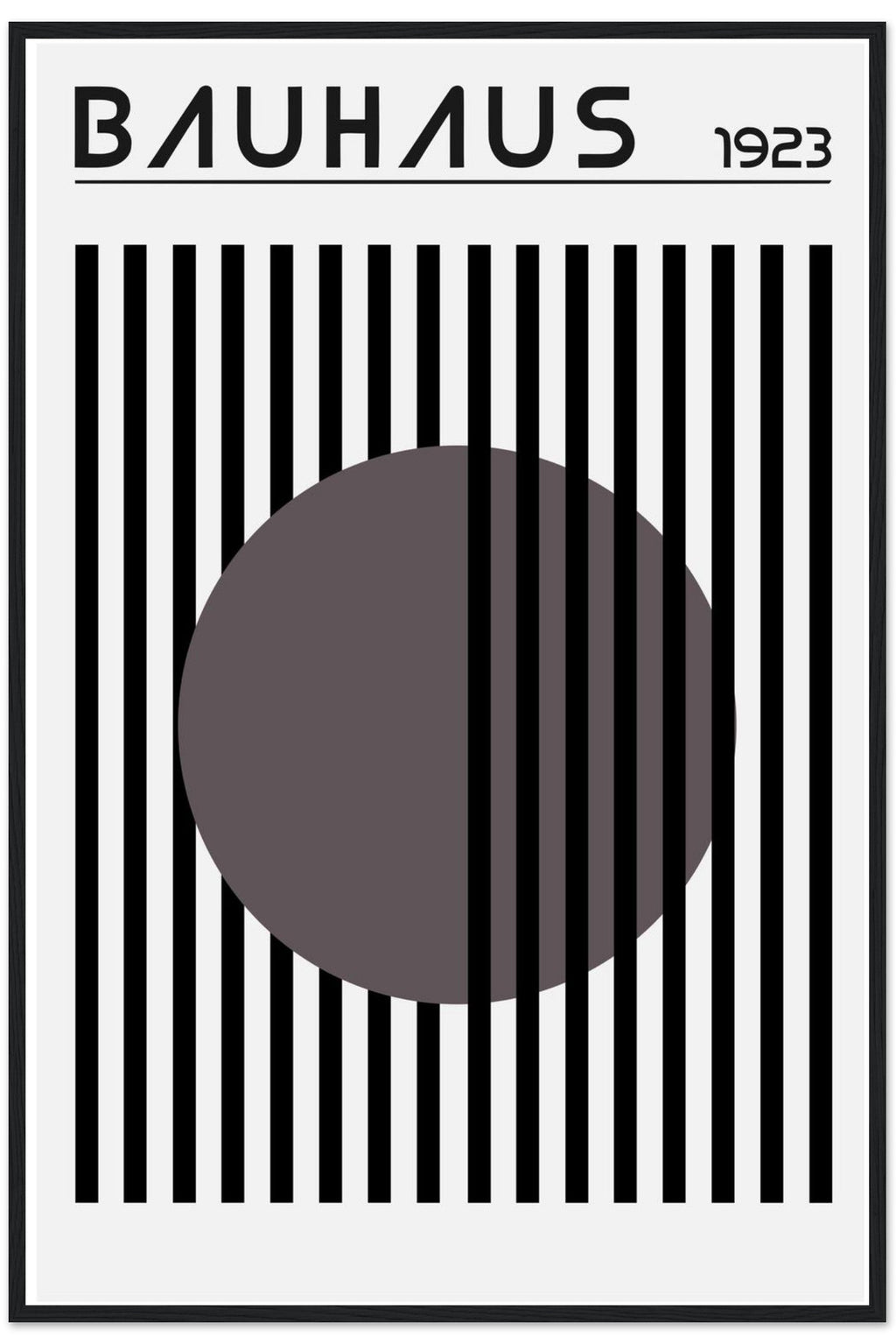 Bauhaus Style B+W Geometric Poster No. 2