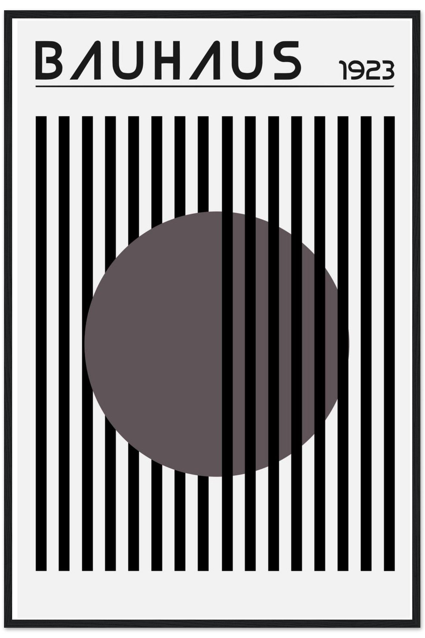 Bauhaus Style B+W Geometric Poster No. 2
