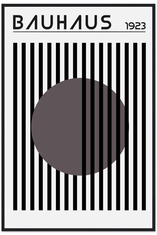 Bauhaus B+W Geometric Poster No. 2