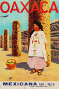 Oaxaca Mexico Travel Poster, 1950s