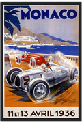 Monaco Grand Prix Poster, 1936
