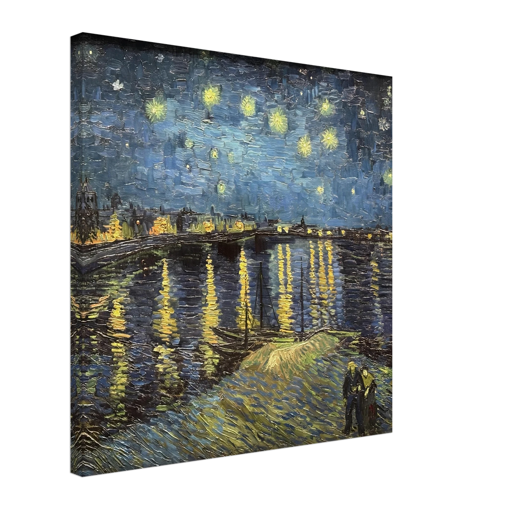 Van Gogh Starry Night Over the Rhone, 1888 50x50 cm 20x20″ Canvas Slim