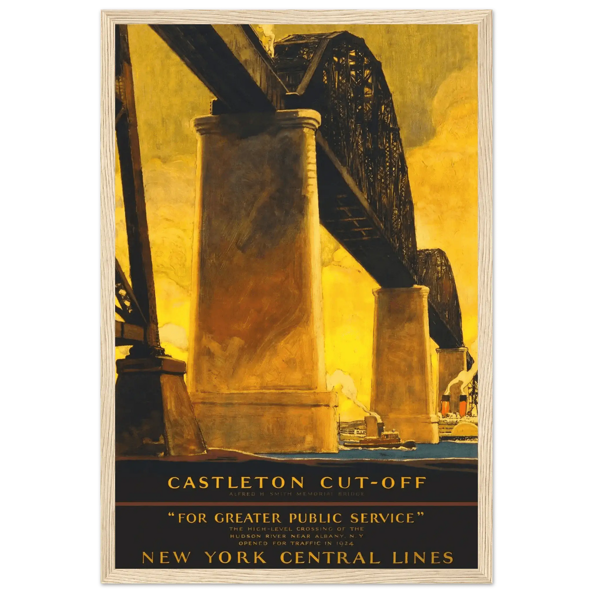 New York City Castleton Cutoff Railroad Poster