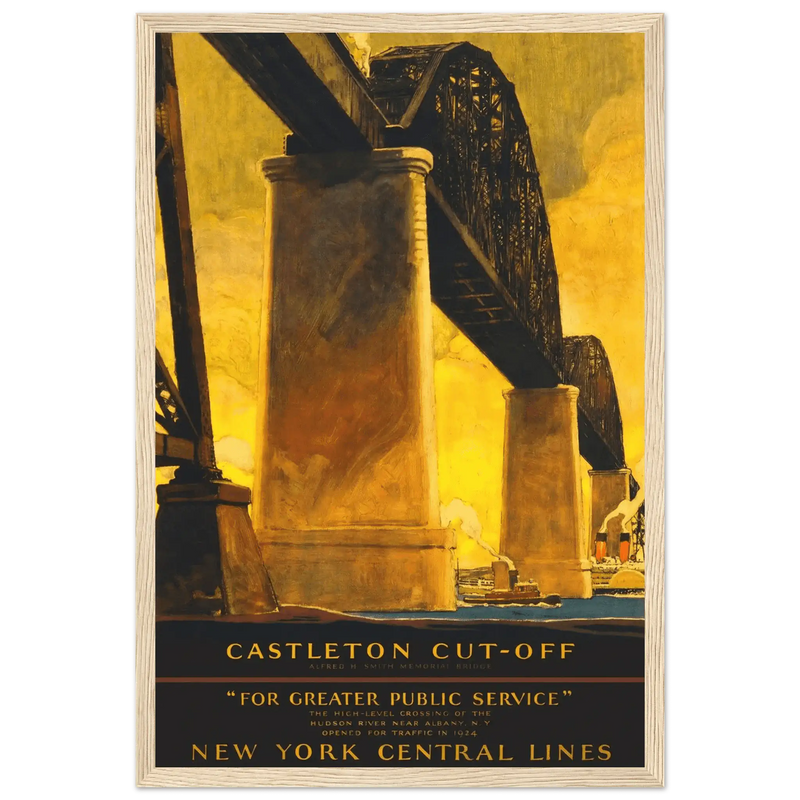 New York City Castleton Cutoff Railroad Poster