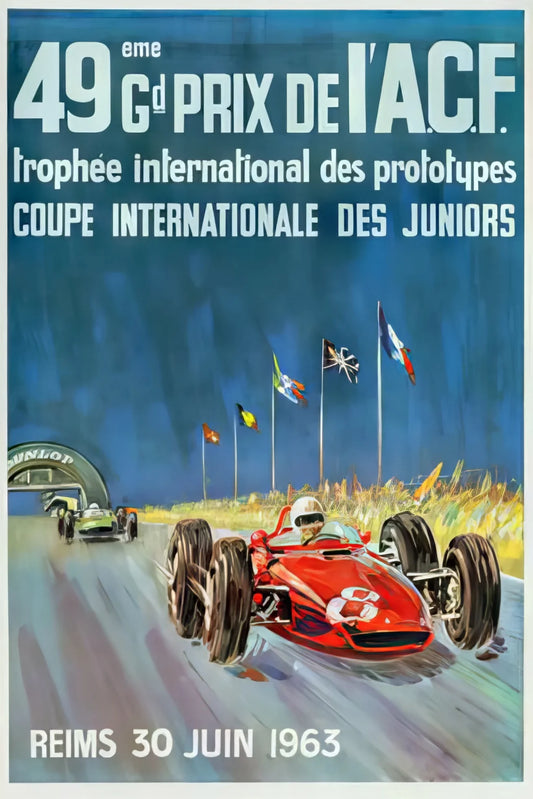 International Grand Prix Racing Poster, 1963