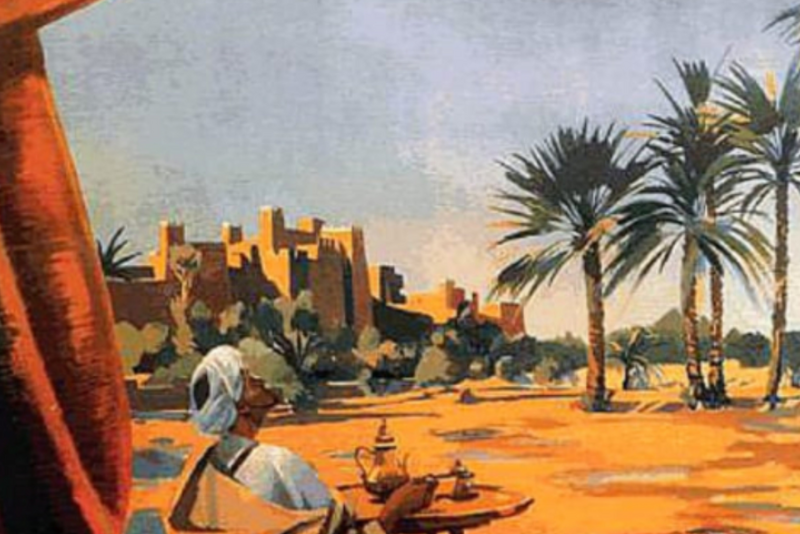 Classic Morocco Travel Poster | North Africa Aviation Art Print by The Poster Archive