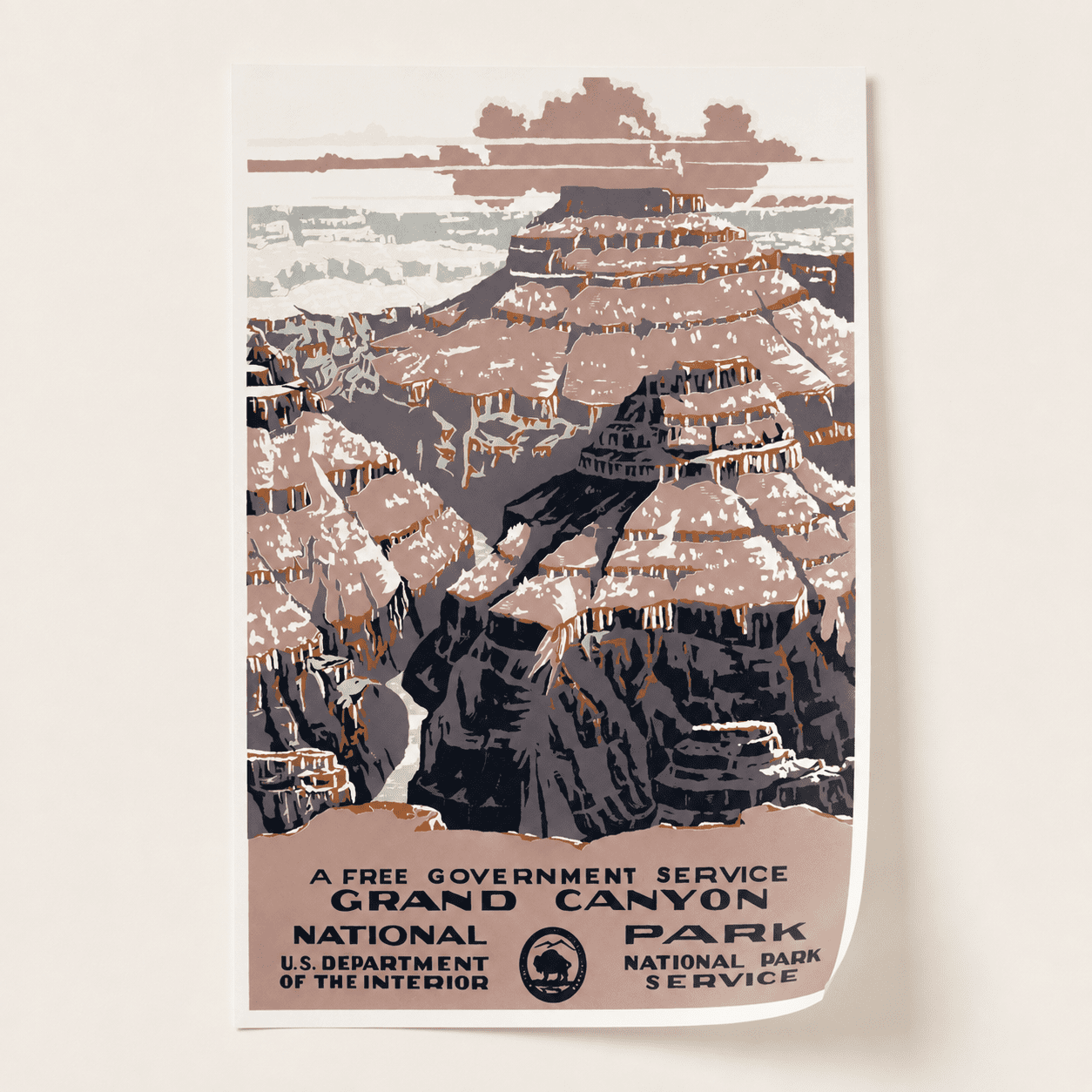WPA Grand Canyon National Park Poster, 1930s by The Poster Archive