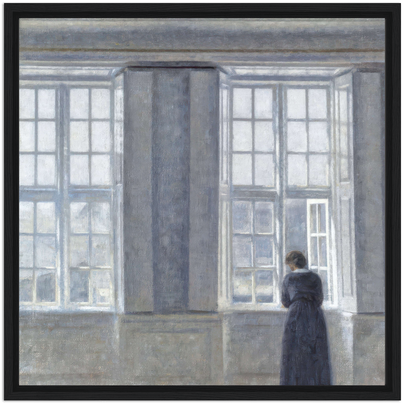 Hammershoi The Tall Windows, 1890 by The Poster Archive