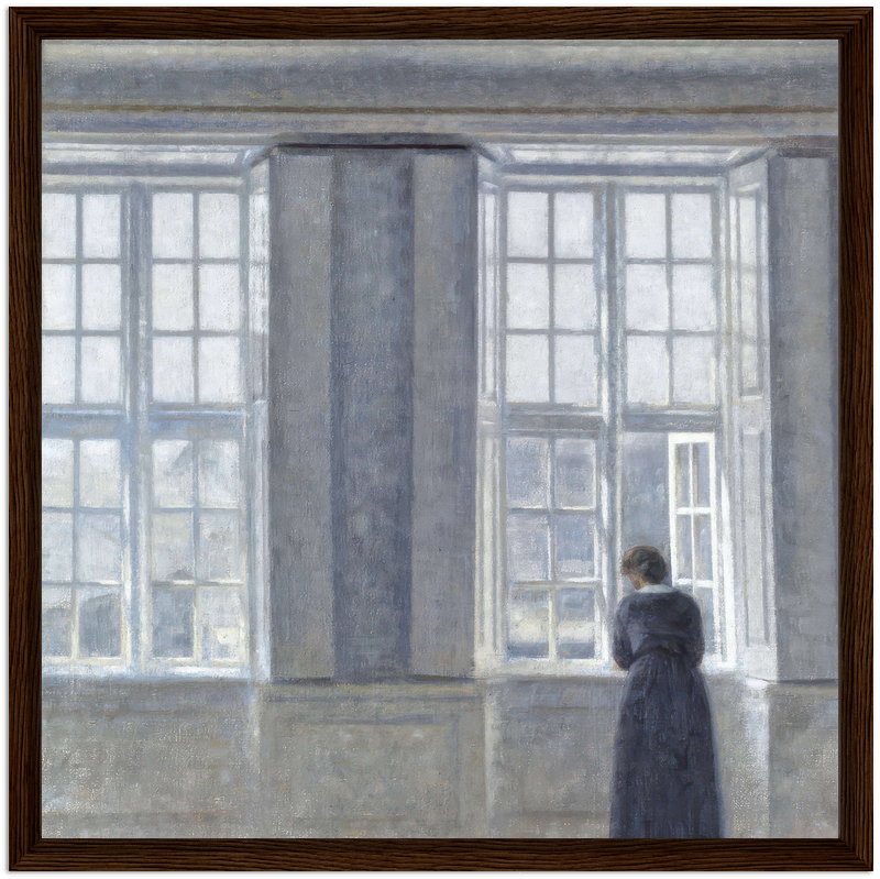 Hammershoi The Tall Windows, 1890 by The Poster Archive