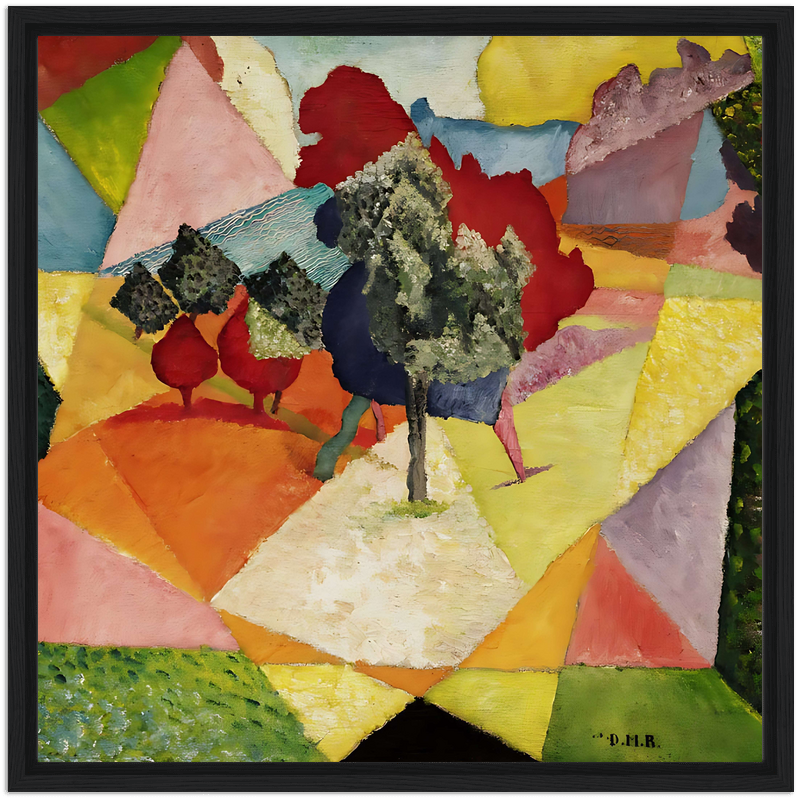 Rivera Cubist Landscape, 1912 by The Poster Archive