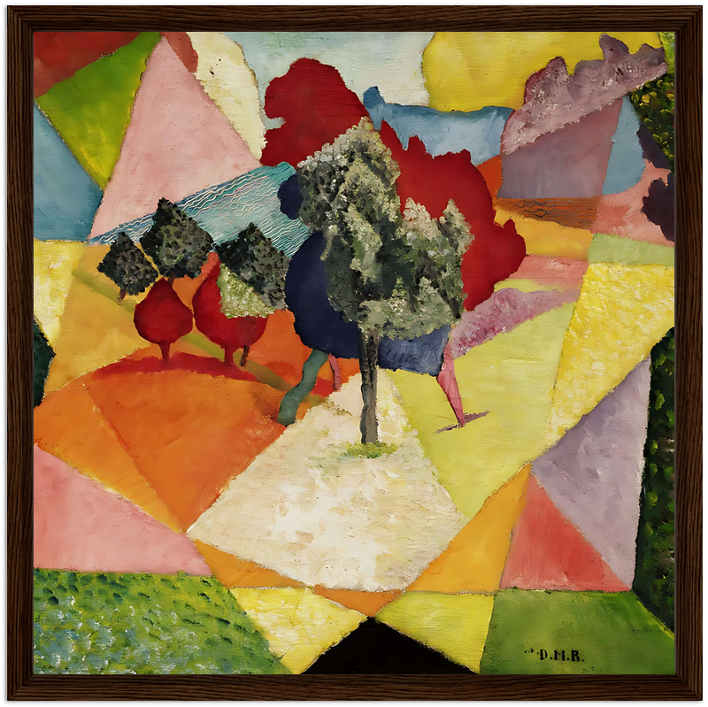 Rivera Cubist Landscape, 1912 by The Poster Archive
