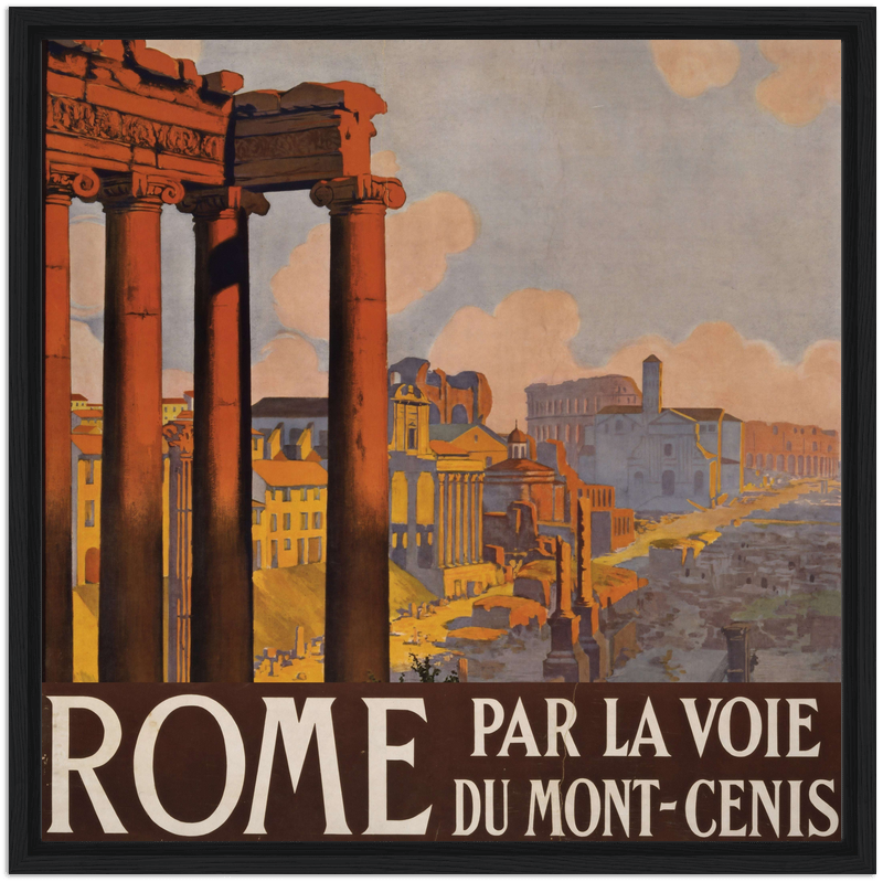 Classic Rome Travel Poster | Italy Art Print by The Poster Archive