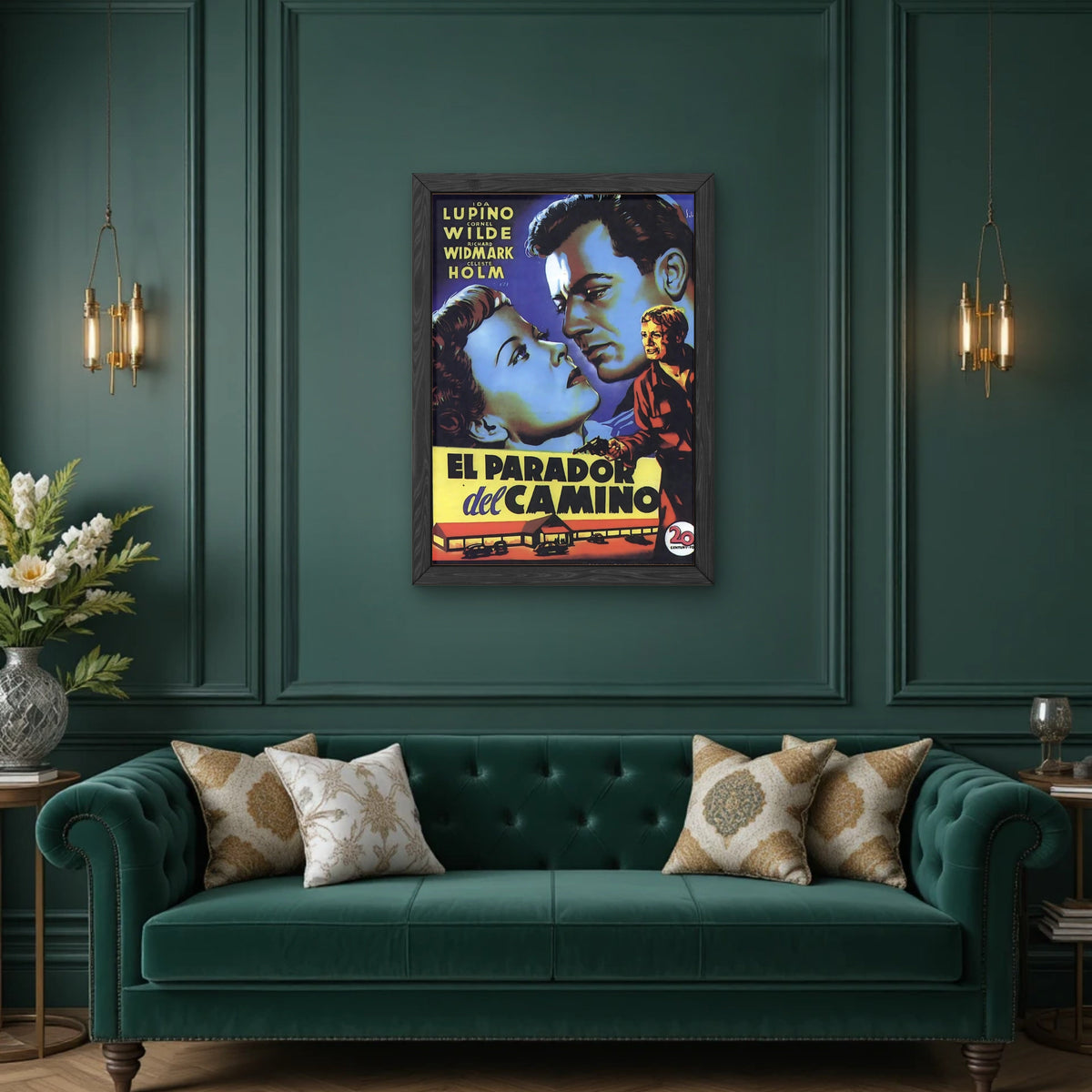 Spanish B-Movie Film Noir Poster, 1940s by The Poster Archive