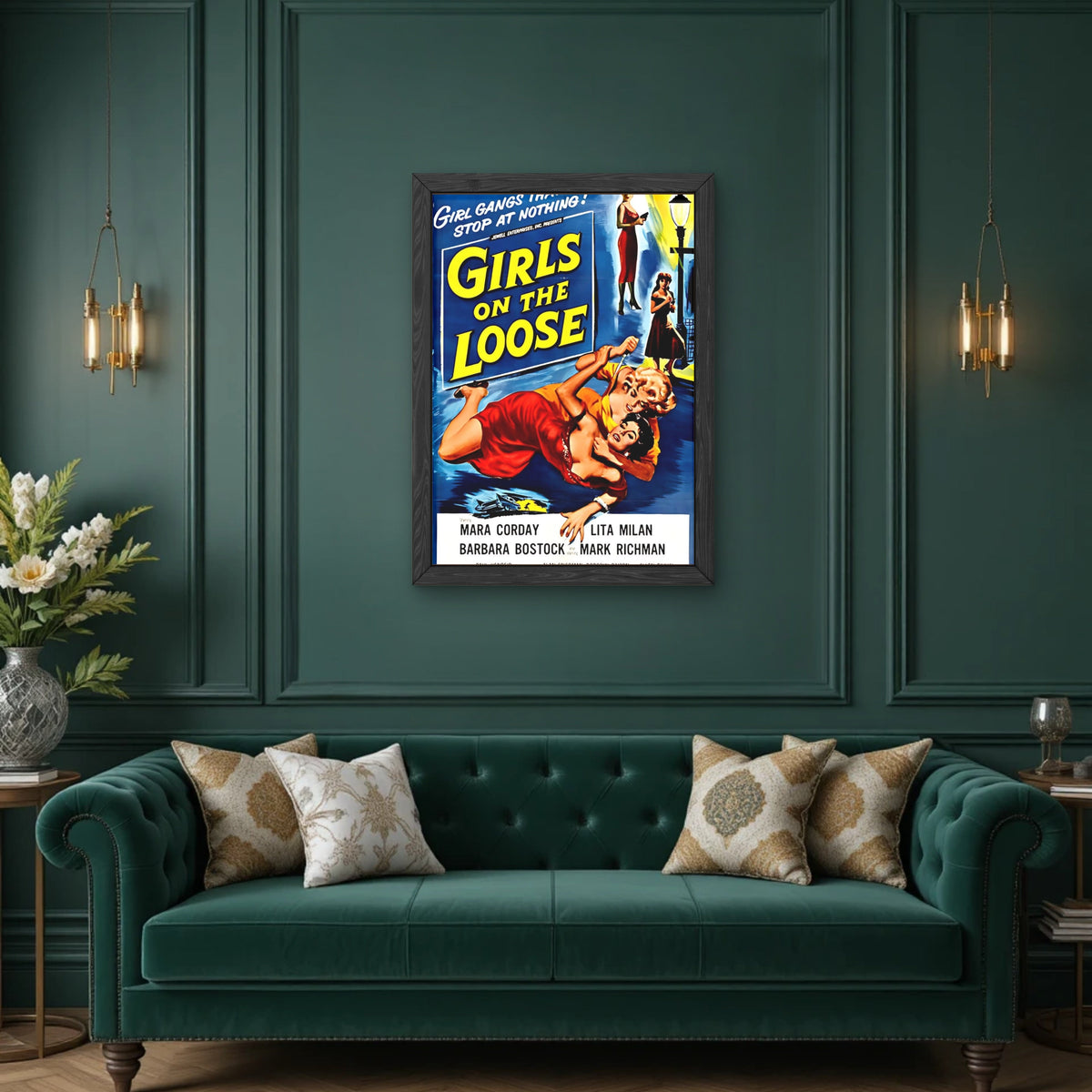 Girls on the Loose B-Movie Poster, 1950s by The Poster Archive