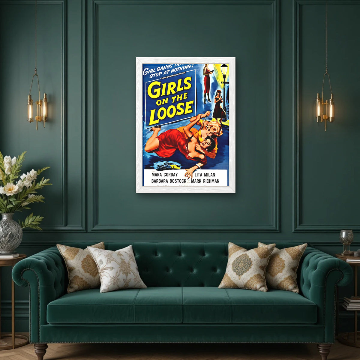 Girls on the Loose B-Movie Poster, 1950s by The Poster Archive
