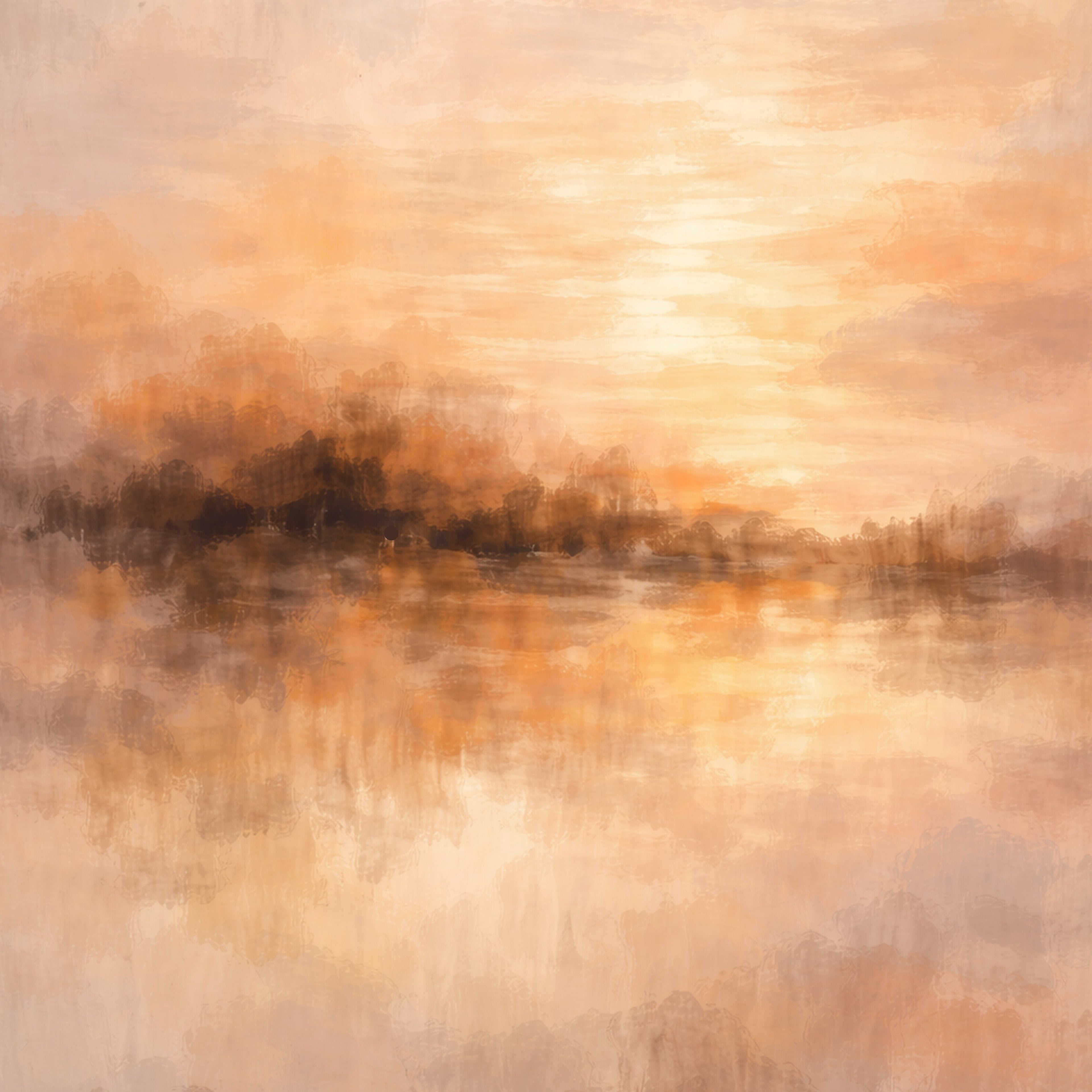 Sunset over the Lake