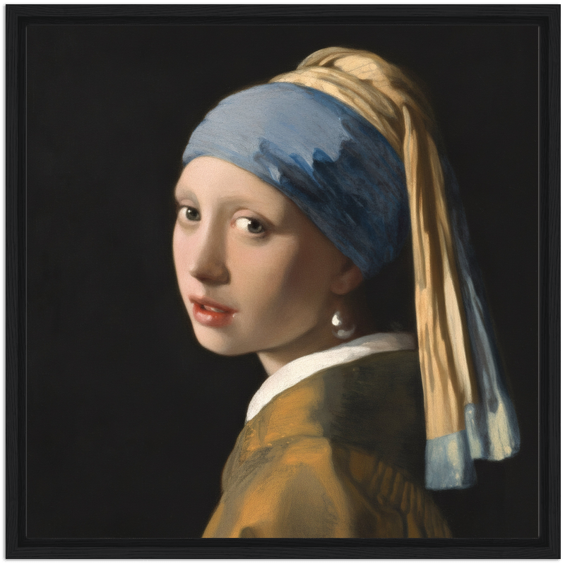 Vermeer Girl with a Pearl Earring, 1665 - Square Print by The Poster Archive